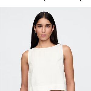 GAP White Petite Top